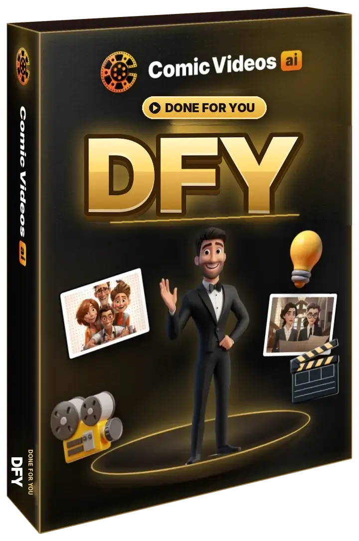 Comic Videos AI DFY 300 Templates box